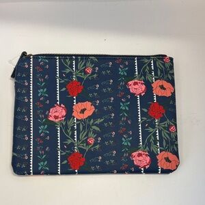 By Anthropologie Floral Zipper Pouch NWOT